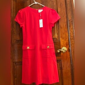 Lily Pulitzer Short-Sleeve Dress with Gold Pocket Accents